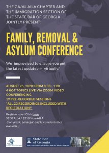 GA-AL Chapter Family, Removal & Asylum Conference