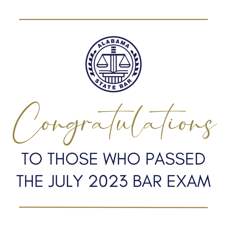 Alabama Bar Exam Results from July 2025 Released Alabama State Bar