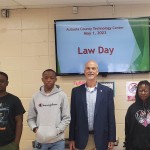 Kyle Shirley and Eric Anderson speaking to Ms. Emerson’s class – Business and Legal Concepts at the Autauga County Technology Center in Prattville